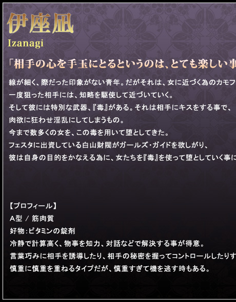 伊座凪　プロフィール