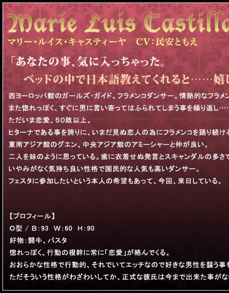 マリー・ルイス・キャスティーア　プロフィール
